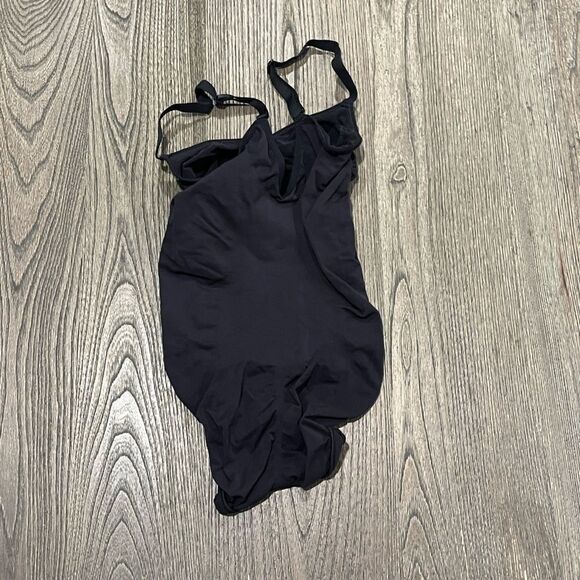 NWOT SKIMS Womens Bodysuit Sculpt Brief Seamless High-Cut Snap Black Size L/XL - Picture 4 of 4
